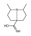 1H-Pyrrolizine-7a(5H)-carboxamide,tetrahydro-3,5-dimethyl-(9CI) structure