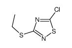 5-chloro-3-ethylsulfanyl-1,2,4-thiadiazole结构式