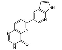 6-(1H-pyrrolo[2,3-b]pyridin-5-yl)-3H-pyrido[3,2-d]-pyrimidin-4-one Structure