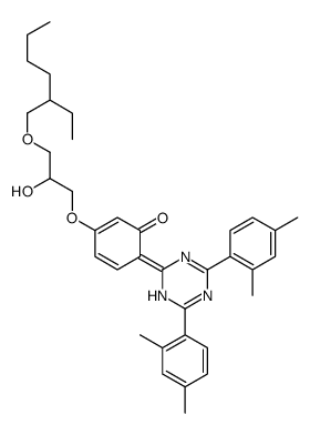 6-[2,6-bis(2,4-dimethylphenyl)-1H-1,3,5-triazin-4-ylidene]-3-[3-(2-ethylhexoxy)-2-hydroxypropoxy]cyclohexa-2,4-dien-1-one picture