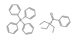 N-Benzoyl-N-triethylammonium tetraphenylborate结构式