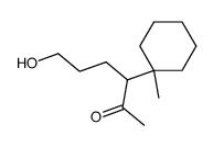 6-hydroxy-3-(1-methylcyclohexyl)hexan-2-one结构式