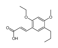 3-(2-ethoxy-4-methoxy-5-propylphenyl)prop-2-enoic acid Structure