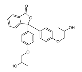 3,3-bis[4-(2-hydroxypropoxy)phenyl]-2-benzofuran-1-one Structure