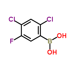 (2,4-Dichloro-5-fluorophenyl)boronic acid Structure