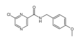 6-chloro-N-(4-methoxybenzyl)pyrazine-2-carboxamide结构式