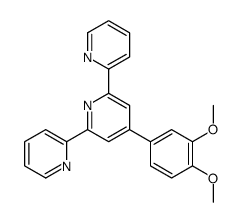 4-(3,4-dimethoxyphenyl)-2,6-dipyridin-2-ylpyridine Structure