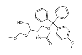 N-((2S,3S)-4-hydroxy-3-(methoxymethoxy)-1-((4-methoxyphenyl)diphenylmethoxy)butan-2-yl)acetamide Structure