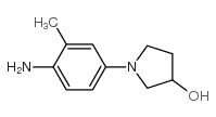 1-(4-Amino-3-methylphenyl)-3-pyrrolidinol结构式