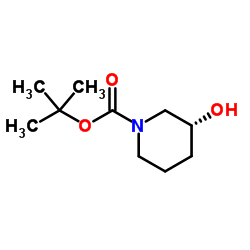 (R)-1-Boc-3-Hydroxypiperidine structure