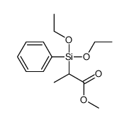 methyl 2-[diethoxy(phenyl)silyl]propanoate Structure