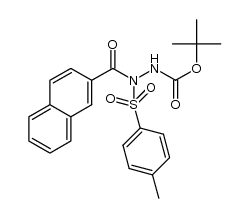 tert-butyl 2-(naphthalene-2-carbonyl)-2-tosylhydrazinecarboxylate结构式