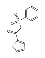 1-(thiophen-2-yl)-2-(phenylsulfonyl)ethanone Structure