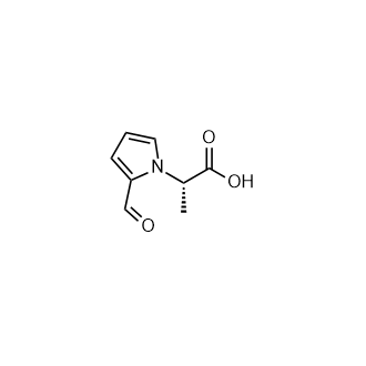 (S)-2-(2-Formyl-1H-pyrrol-1-yl)propanoic acid Structure