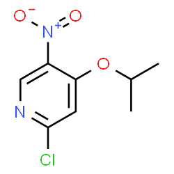 2-chloro-5-nitro-4-(propan-2-yloxy)pyridine结构式