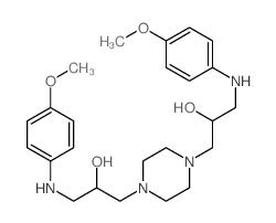 1,4-Piperazinediethanol,a1,a4-bis[[(4-methoxyphenyl)amino]methyl]- picture