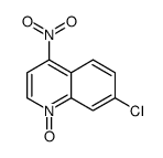 7-chloro-4-nitro-1-oxidoquinolin-1-ium Structure
