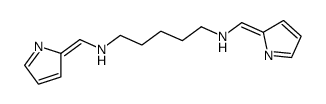 N,N'-bis(pyrrol-2-ylidenemethyl)pentane-1,5-diamine Structure
