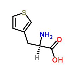 (R)-2-AMINO-3-(THIOPHEN-3-YL)PROPANOIC ACID结构式