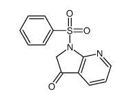 1-(benzenesulfonyl)-2H-pyrrolo[2,3-b]pyridin-3-one结构式