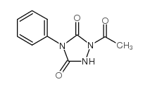 1-acetyl-4-phenyl-1,2,4-triazolidine-3,5-dione structure