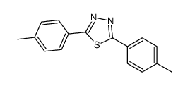 2,5-bis(4-methylphenyl)-1,3,4-thiadiazole结构式