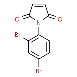 1H-PYRROLE-2,5-DIONE, 1-(2,4-DIBROMOPHENYL)-结构式