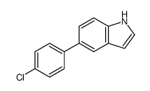 5-(4-Chlorophenyl)-1H-indole结构式