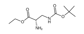 ethyl (S)-2-amino-3-(Boc-amino)propanoate结构式