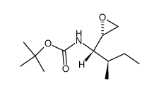 tert-butyl ((2R)-2-methyl-1-((S)-oxiran-2-yl)butyl)carbamate Structure