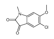 5-Chloro-6-methoxy-1-methyl-1H-indole-2,3-dione Structure