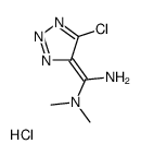 (1Z)-1-(5-chlorotriazol-4-ylidene)-N',N'-dimethylmethanediamine,hydrochloride结构式