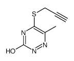 6-methyl-5-prop-2-ynylsulfanyl-2H-1,2,4-triazin-3-one结构式