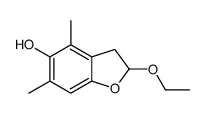 5-Benzofuranol,2-ethoxy-2,3-dihydro-4,6-dimethyl-(9CI) Structure