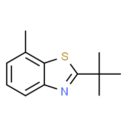 Benzothiazole, 2-(1,1-dimethylethyl)-7-methyl- (9CI) Structure