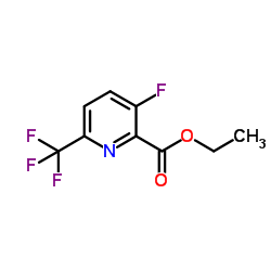 Ethyl 3-fluoro-6-(trifluoromethyl)pyridine-2-carboxylate structure