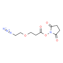 Azido-PEG1-NHS ester Structure