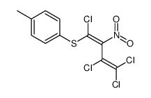 1-methyl-4-(1,3,4,4-tetrachloro-2-nitrobuta-1,3-dienyl)sulfanylbenzene结构式