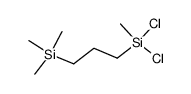 1-(trimethylsilyl)-3-(methyldichlorosilyl)propane结构式