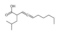 2-(2-methylpropyl)deca-3,4-dienoic acid Structure