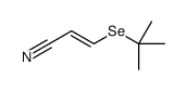 3-tert-butylselanylprop-2-enenitrile结构式