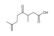 3,7-dimethyl-4-oxooct-7-enoic acid Structure