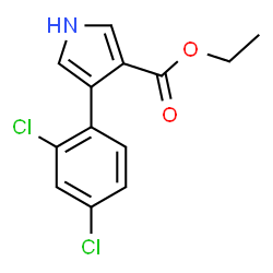 4-(2,4-DICHLOROPHENYL)-1H-PYRROLE-3-CARBOXYLIC ACIDETHYL ESTER structure