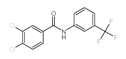 Benzamide,3,4-dichloro-N-[3-(trifluoromethyl)phenyl]-结构式