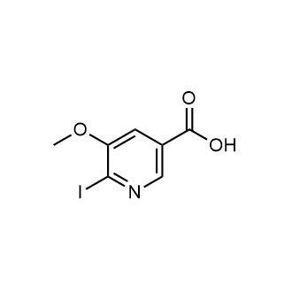 6-Iodo-5-methoxynicotinic acid structure