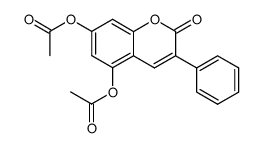 5,7-diacetoxy-3-phenyl-coumarin结构式