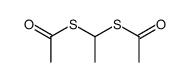 1,1-bis-acetylsulfanyl-ethane Structure