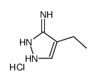 4-Ethyl-1H-pyrazol-3-amine hydrochloride结构式