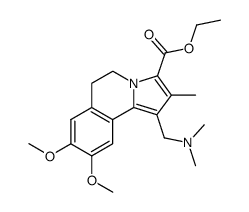 1-[(Dimethylamino)methyl]-5,6-dihydro-8,9-dimethoxy-2-methylpyrrolo[2,1-a]isoquinoline-3-carboxylic acid ethyl ester Structure