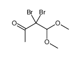 3,3-dibromo-4,4-dimethoxybutan-2-one Structure